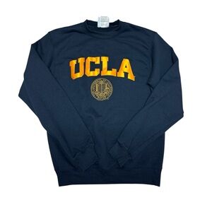 Champion Navy and Gold Crewneck Sweater